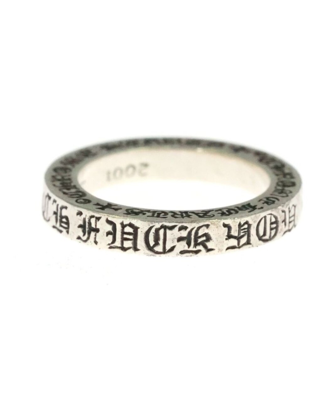 Chrome Hearts Spacer Fck You Ring Silver
